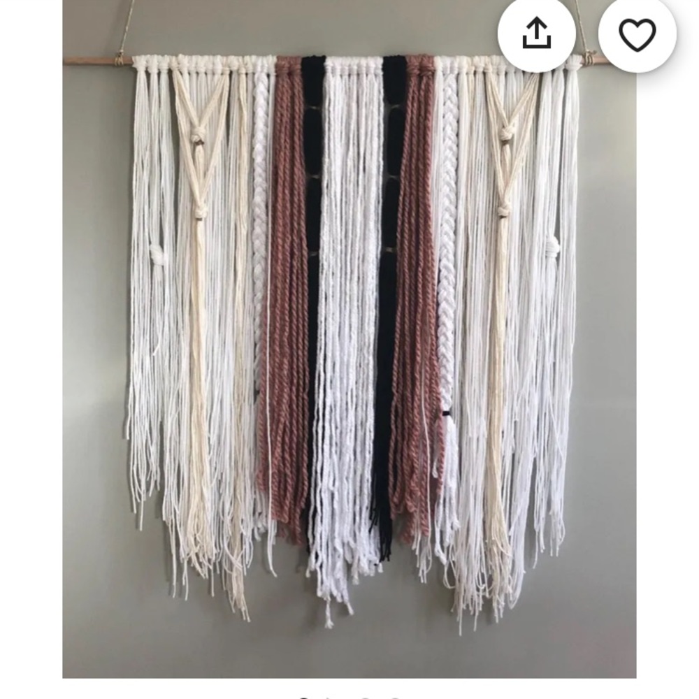 Large yarn wall hanging